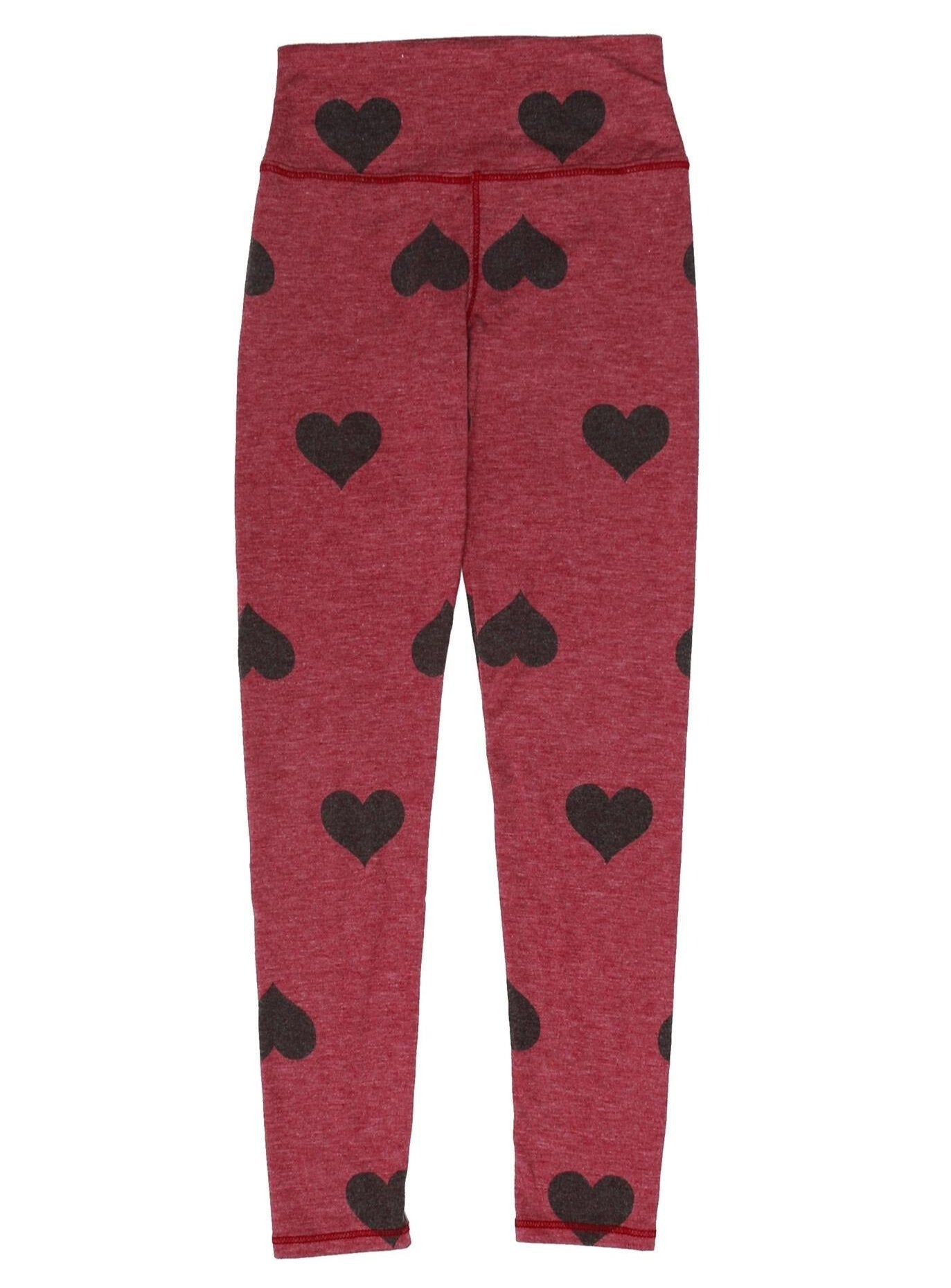 Athletic Leggings (Heart-Print Pattern)