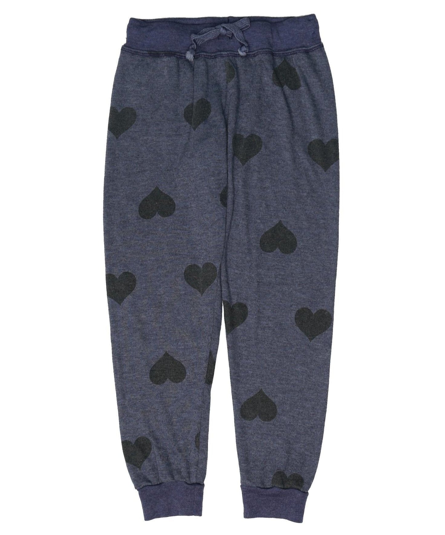 Cuffed Sweatpants (Heart-Print Pattern)