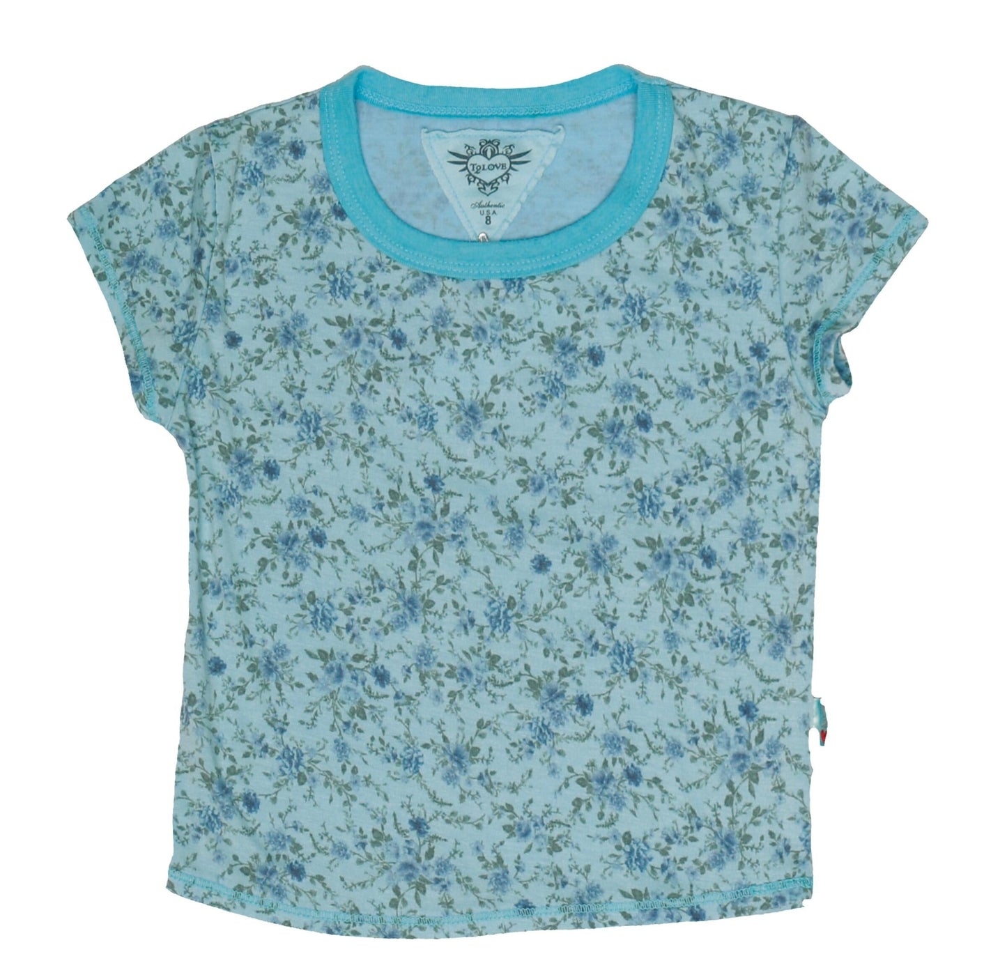 Signature Cap Sleeve Tee (Ditzy Florals Pattern)