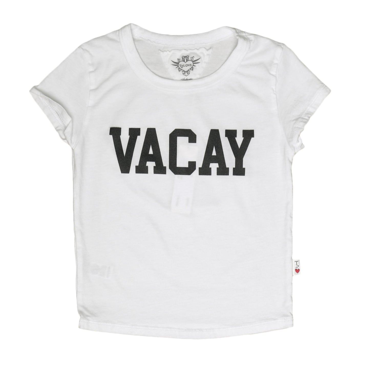 Signature Cap Sleeve Tee ("VACAY")