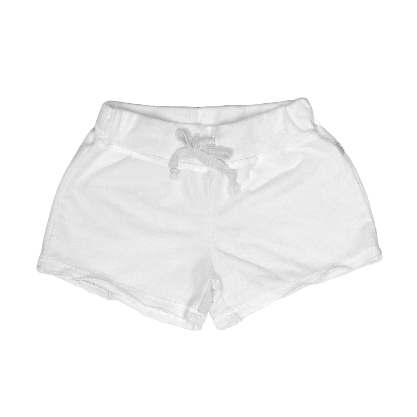 Raw-Edged Shorts with Back Pocket