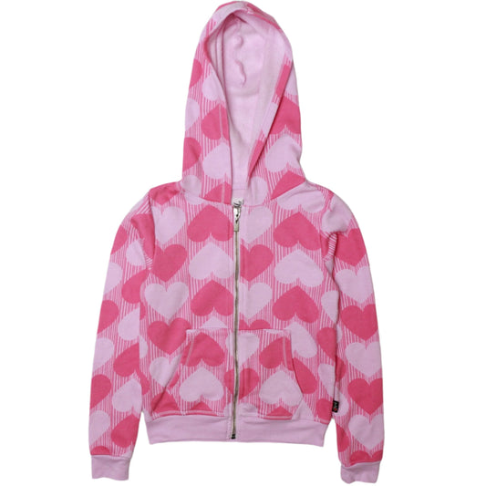 Hooded Jacket (Hearts Pattern)