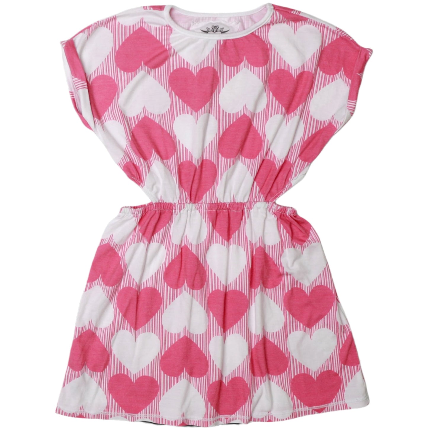 Side-Cut Dress (Hearts Pattern)