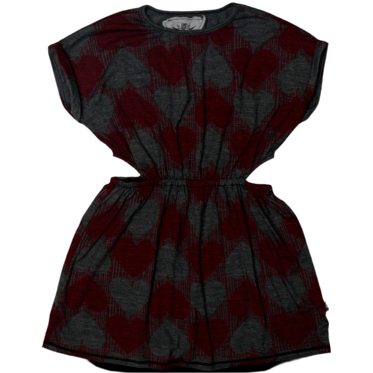 Side-Cut Dress (Hearts Pattern)