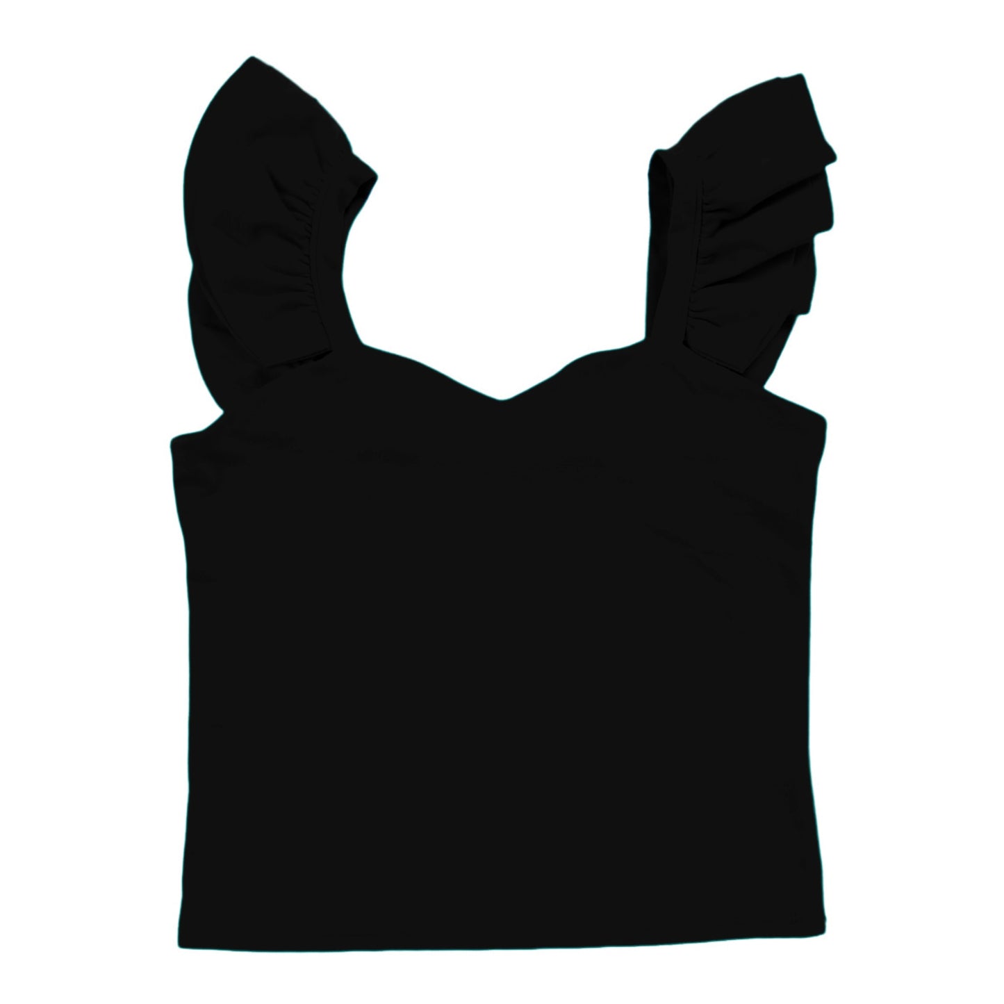 Sweetheart Ruffle-Strap Tank