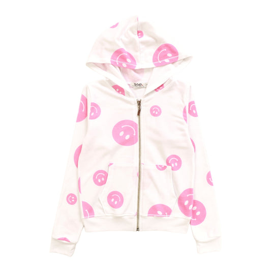 Hooded Jacket (Happy Face Pattern)