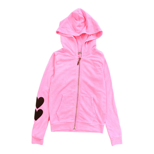 Hooded Jacket (Two-Hearts Print)