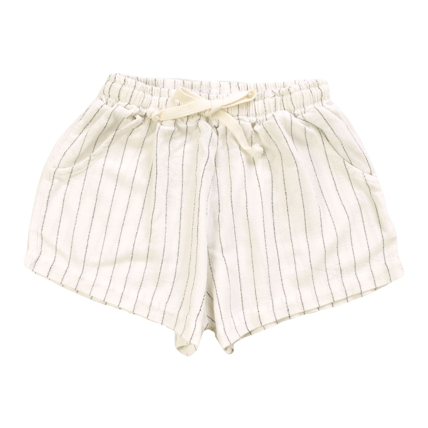 Relaxed Shorts with Pockets (Vertical Stripes)