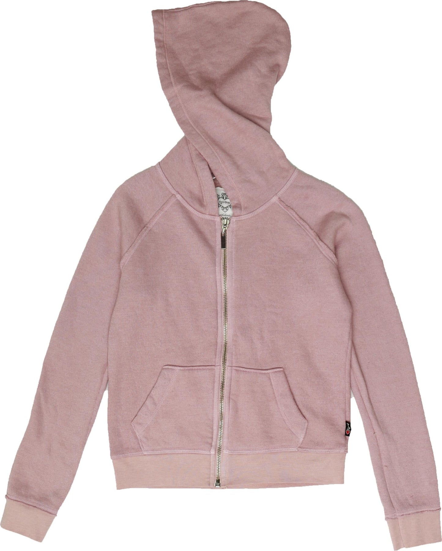 Raw-Edged Hooded Jacket