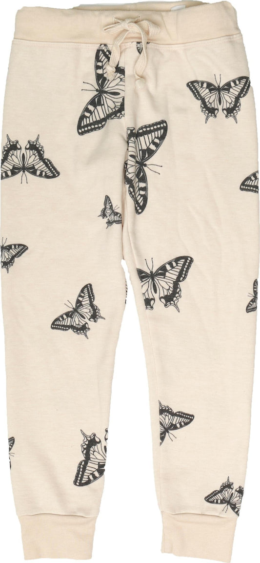 Cuffed Jogger Pants (Butterflies Pattern)