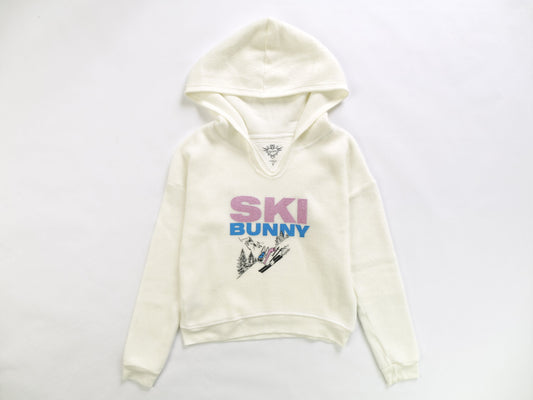 Hooded Pullover & Slouch Pants Set ("SKI BUNNY")