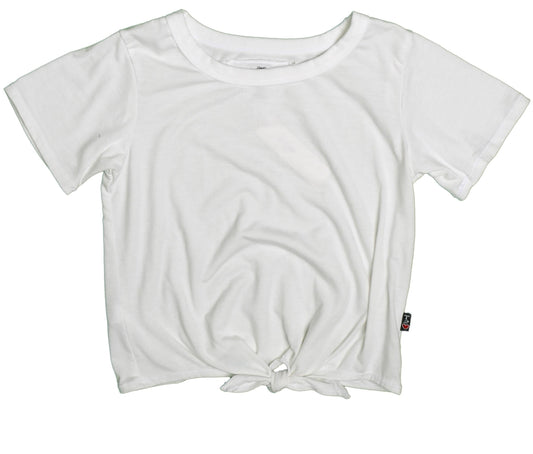 Heather Tie-Front Tee