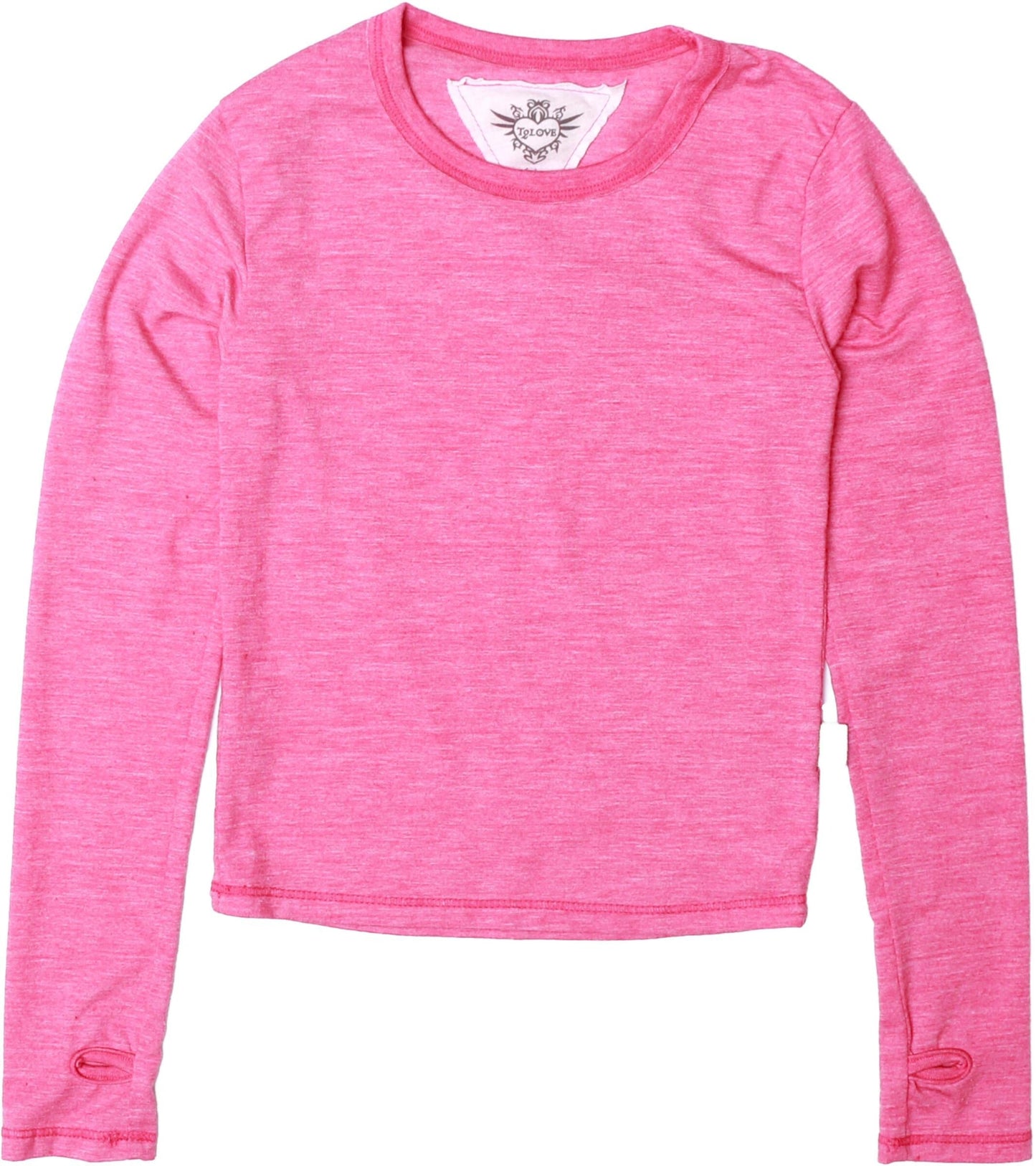 Heather Signature Long-Sleeved Shirt with Thumbholes