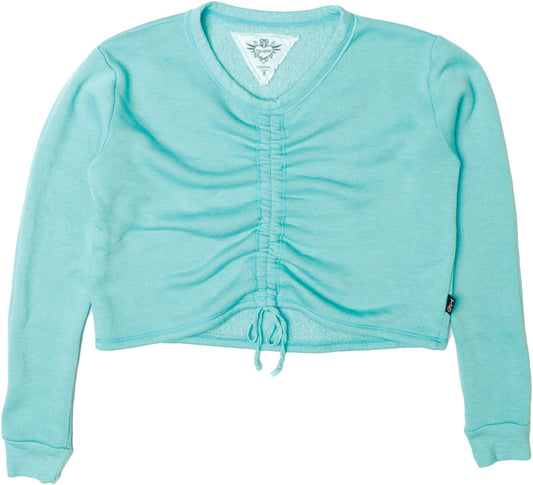 Heather Gather-Front Long-Sleeved Shirt