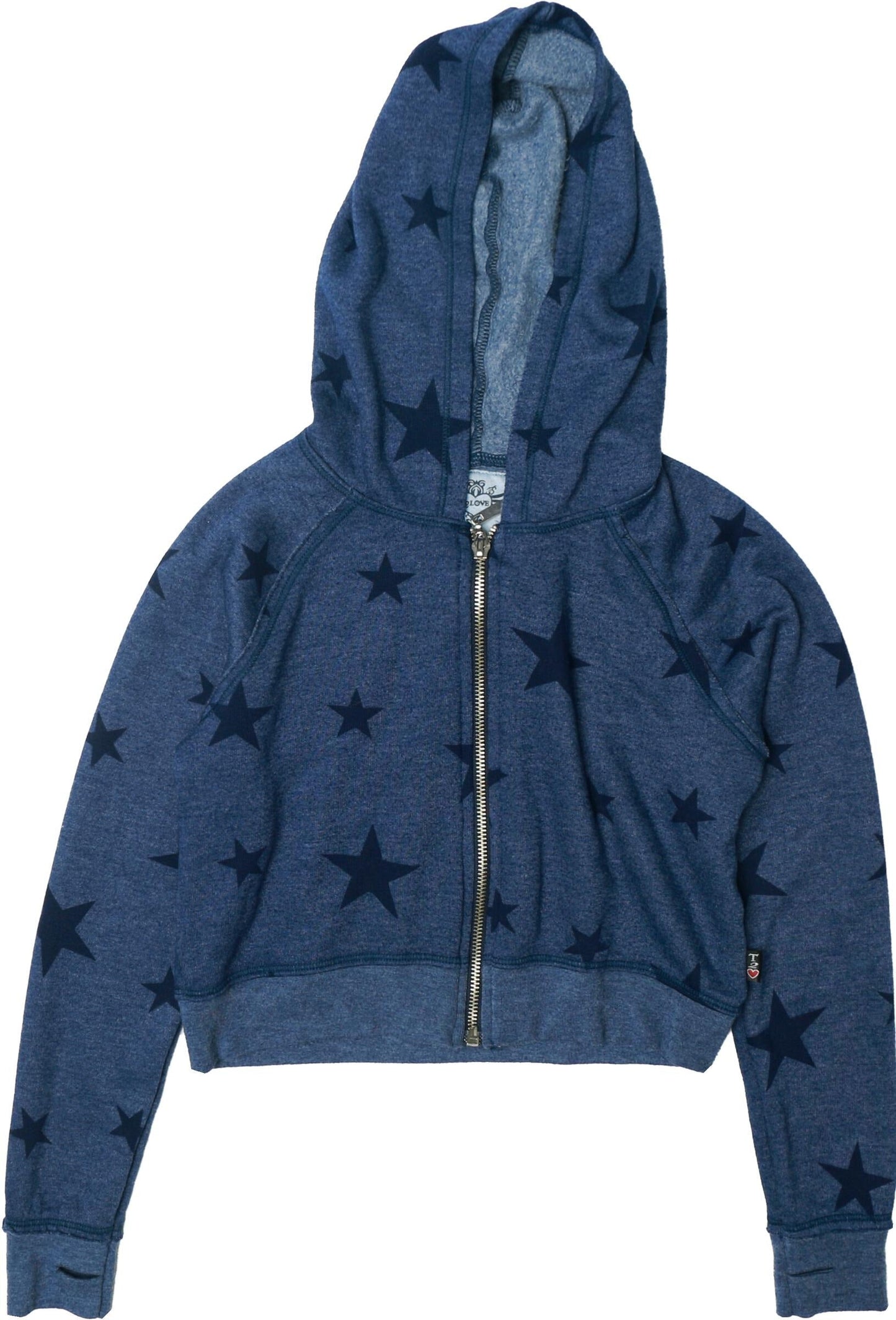 Signature Hooded Jacket with Thumbholes (Charcoal Stars Pattern)