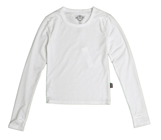 Heather Classic Long-Sleeved Shirt with Thumbholes