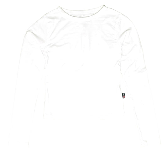 Heather Ballet-Neck Long-Sleeved Shirt