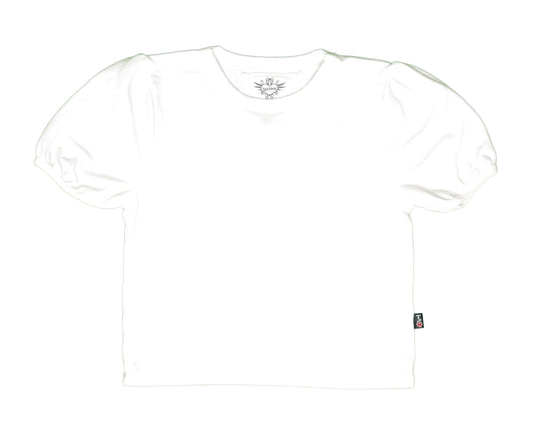 Heather Puff-Sleeve Tee