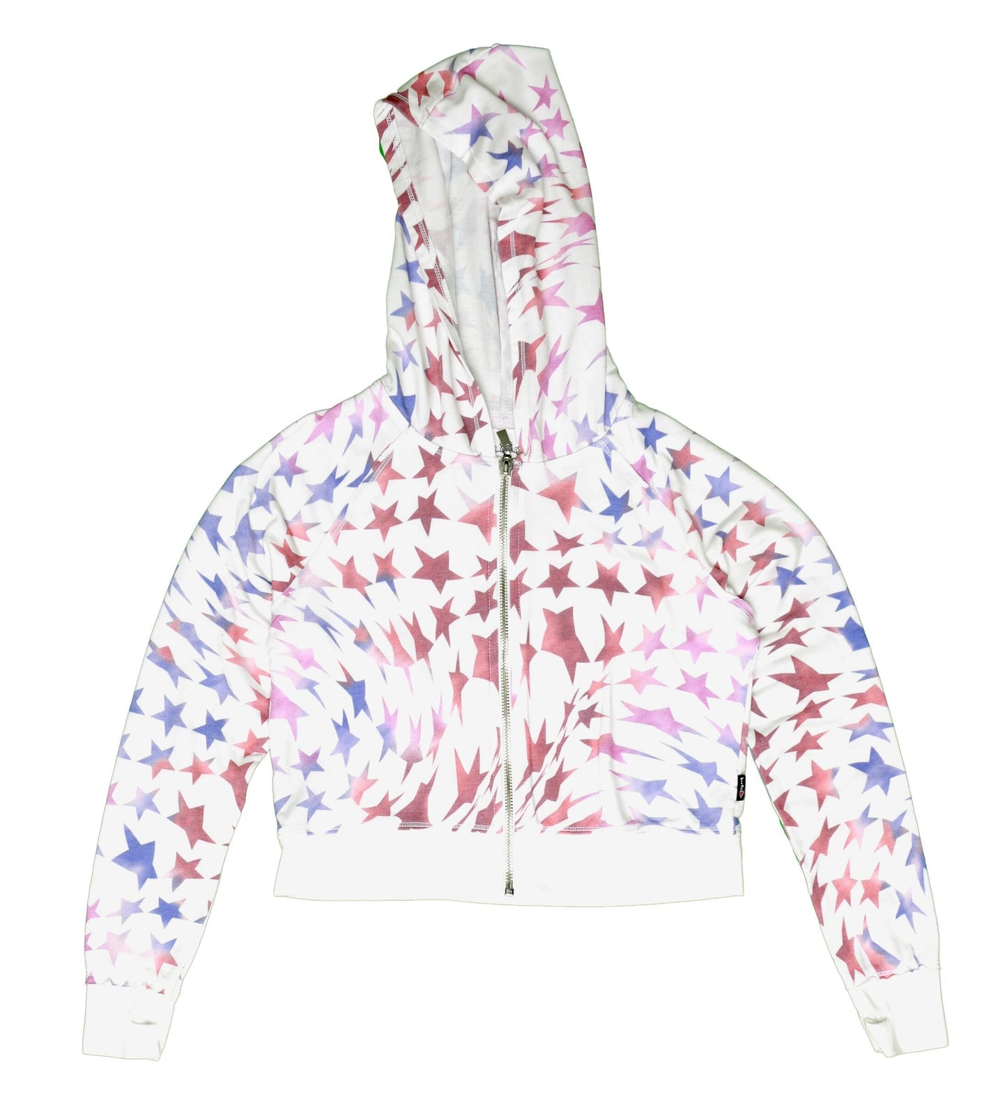 Signature Hooded Jacket with Thumbholes (Psychedelic Stars Pattern)