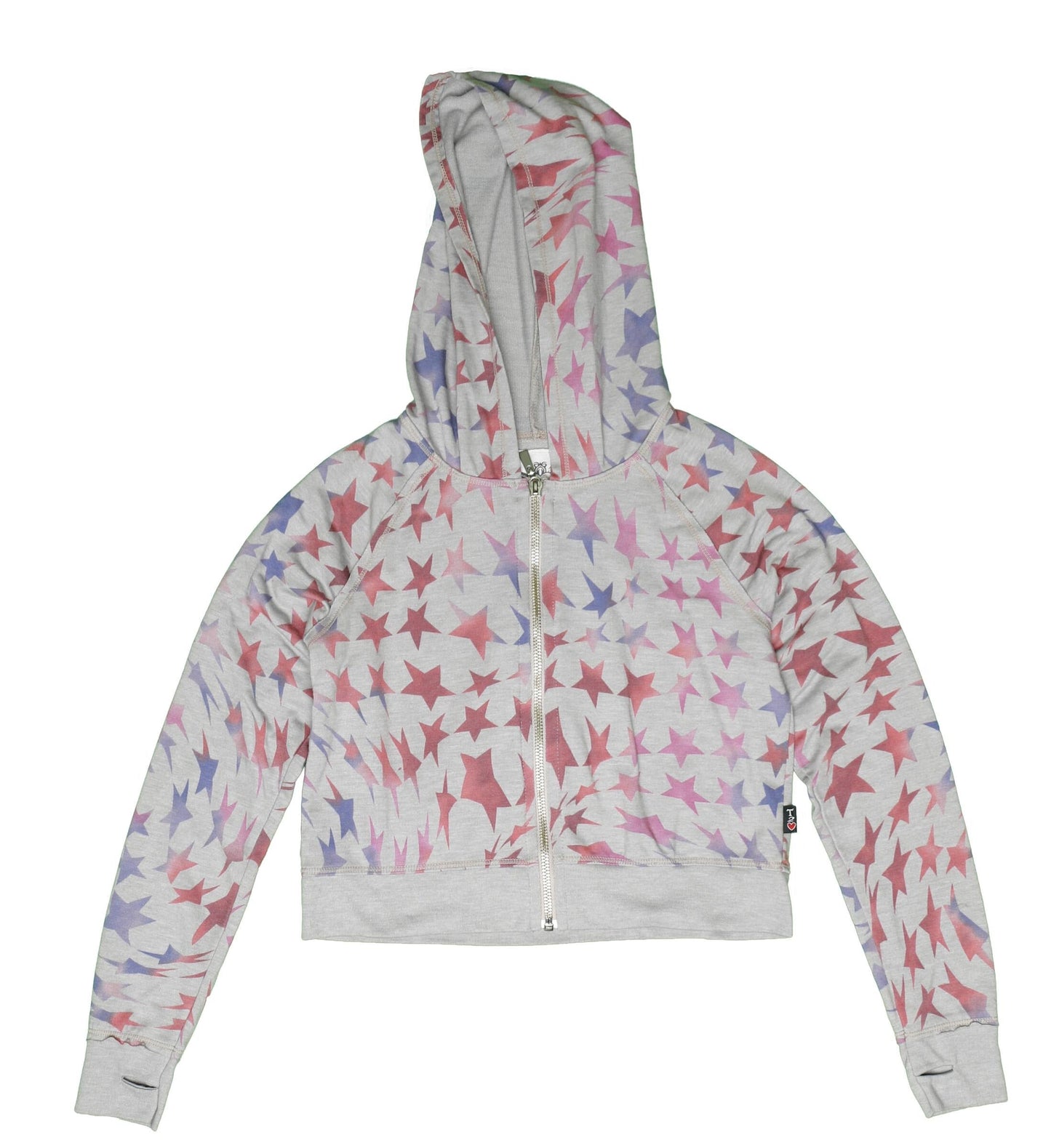 Signature Hooded Jacket with Thumbholes (Psychedelic Stars Pattern)