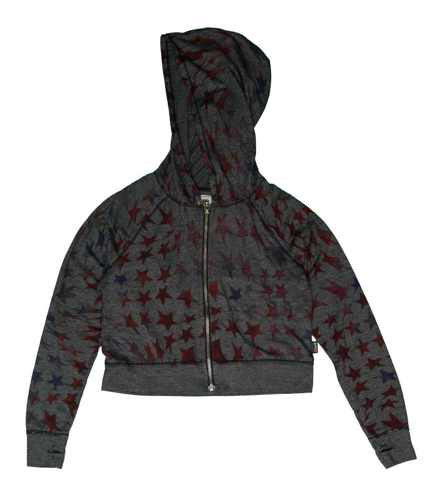 Signature Hooded Jacket with Thumbholes (Psychedelic Stars Pattern)