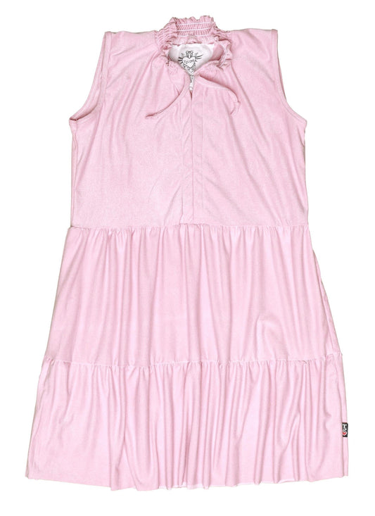 Sleeveless Tiered Dress (Microsuede)