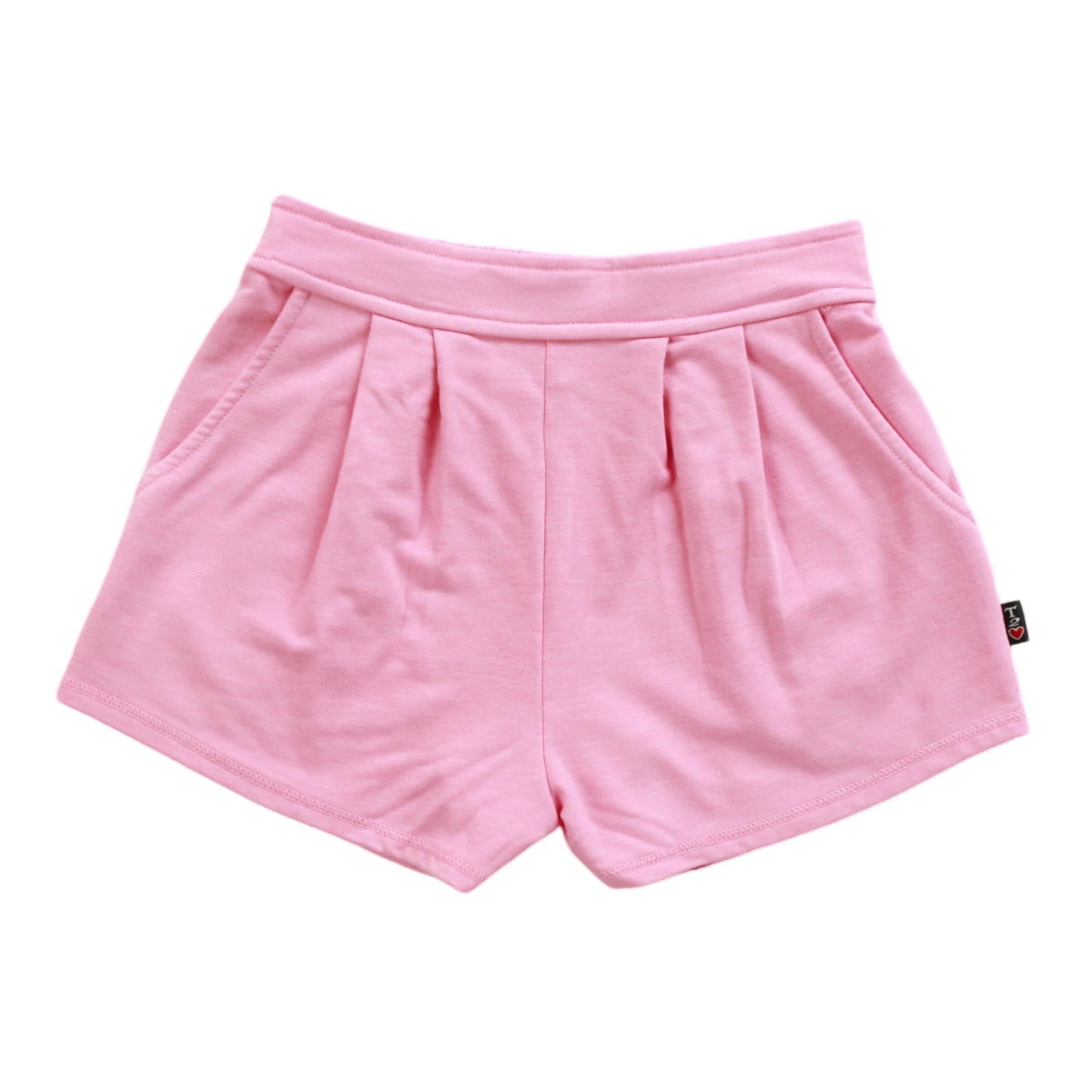 Heather Pleated Front Shorts