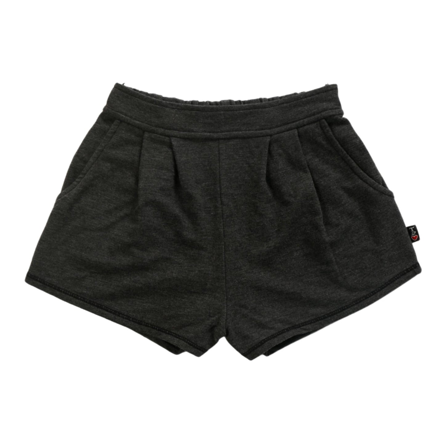 Heather Pleated Front Shorts