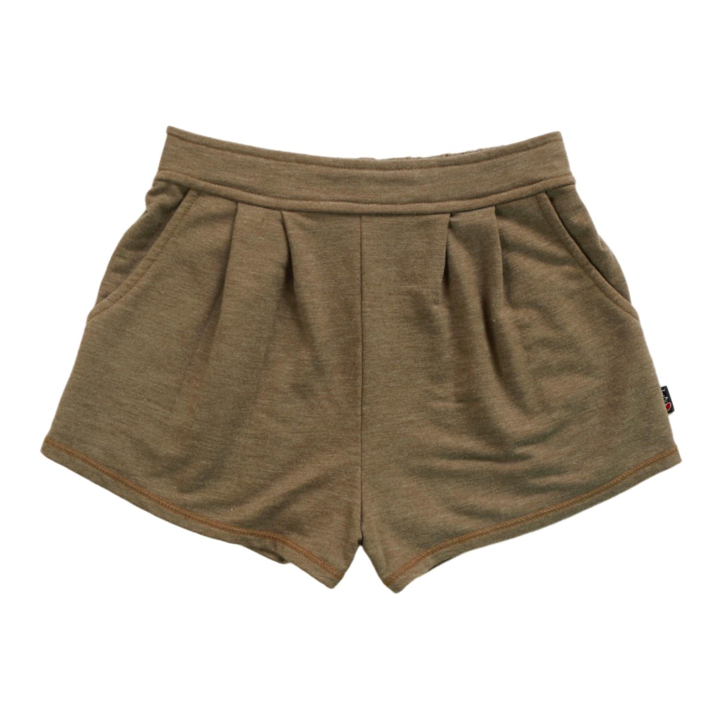 Heather Pleated Front Shorts