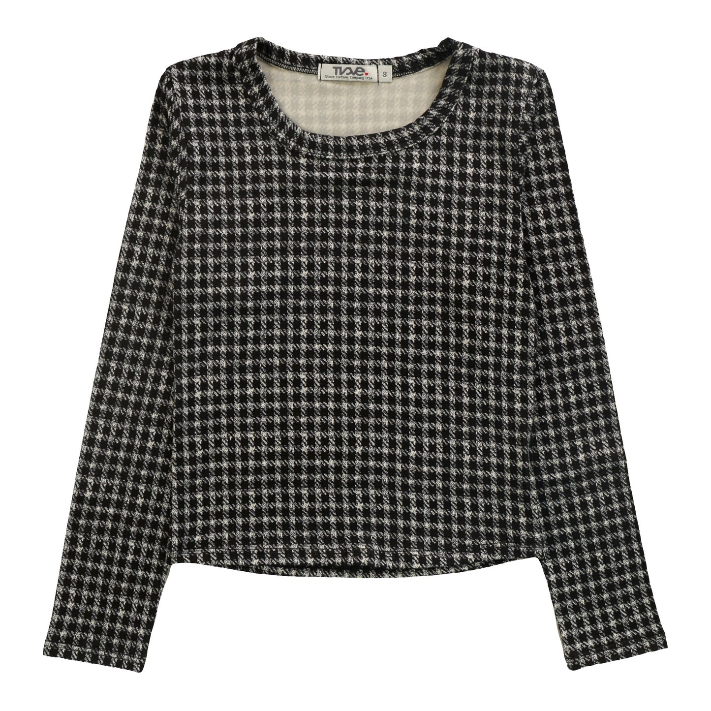 Signature Long-Sleeved Shirt (Houndstooth Pattern)