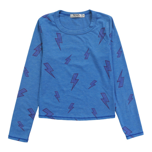 Heather Signature Long-Sleeved Shirt (Pink Bolt Pattern)