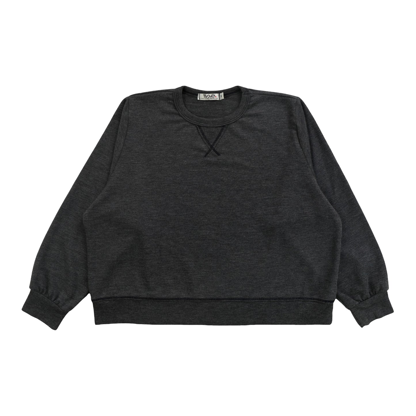 V-Insert Oversized Crew Sweatshirt