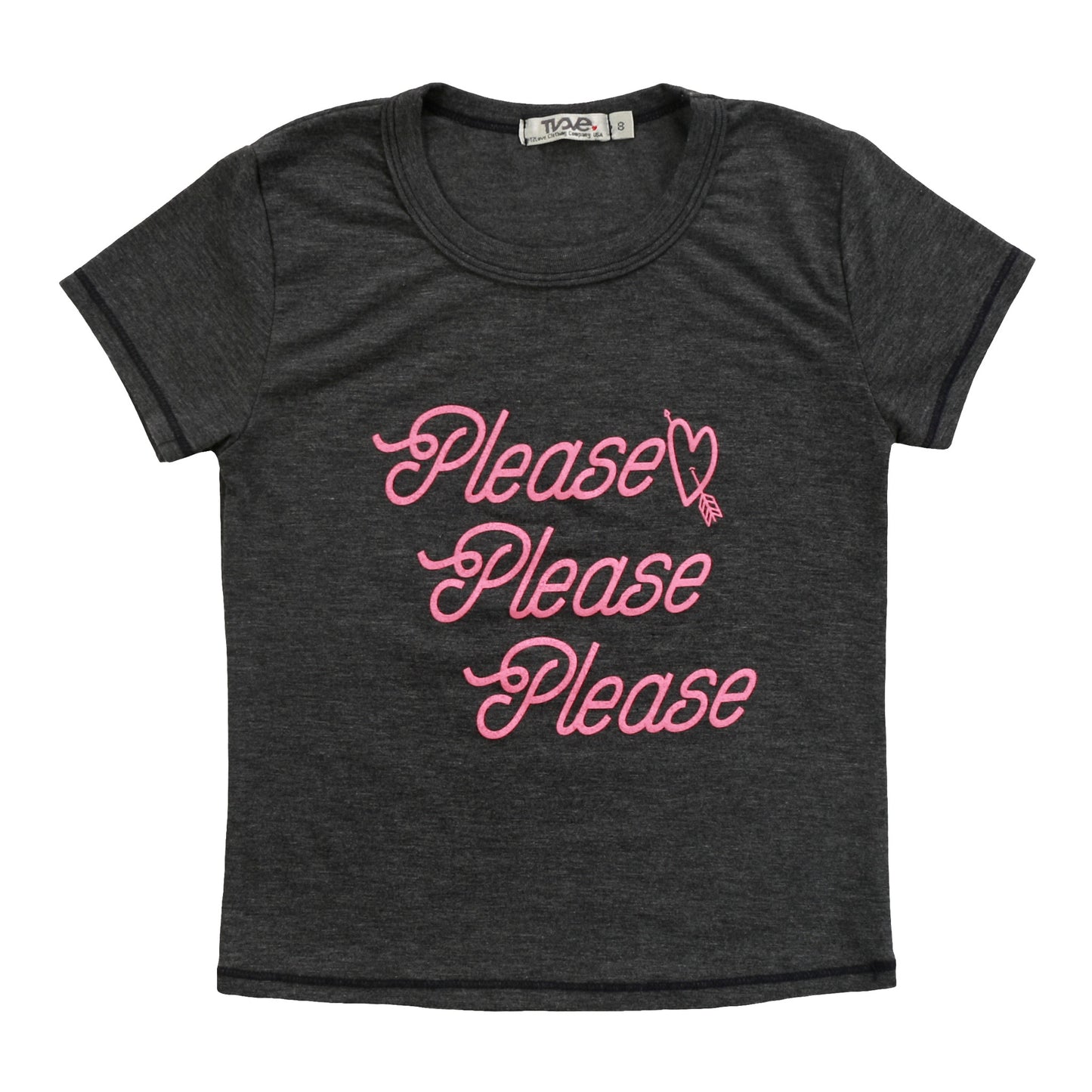 Heather Signature Cap Sleeve Tee ("Please Please Please")