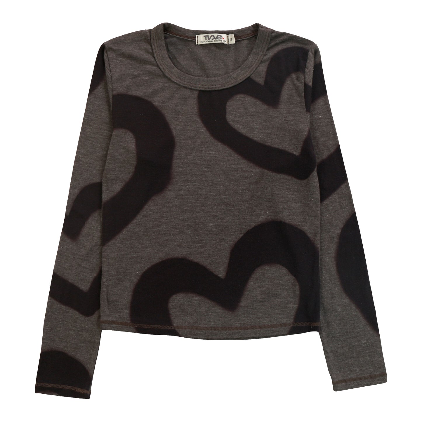 Heather Signature Long-Sleeved Shirt (Large Heart Outlines Pattern)