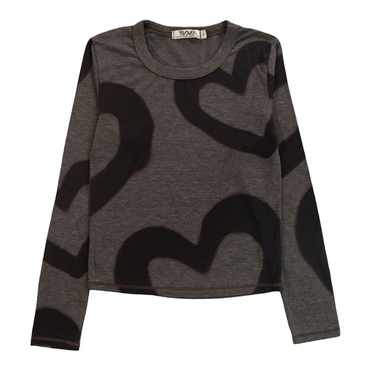 Heather Signature Long-Sleeved Shirt (Large Heart Outlines Pattern)