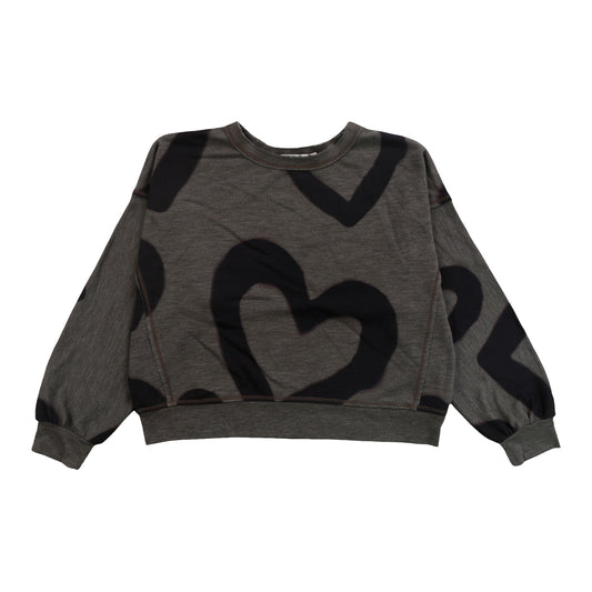 Dolman Sweater Top (Large Heart Outlines Pattern)