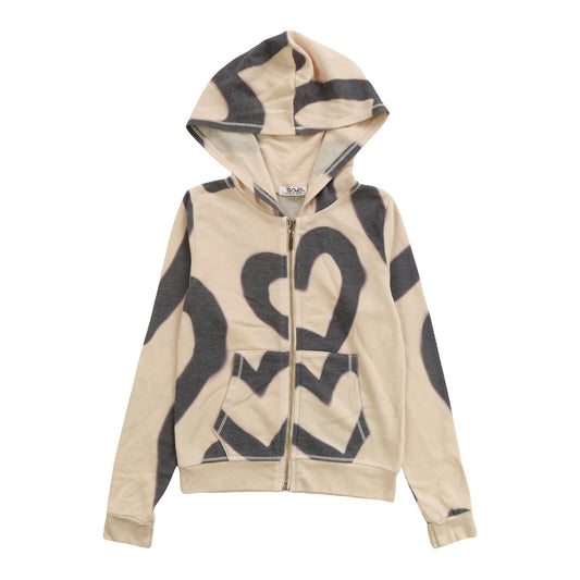 Heather Hooded Jacket (Large Heart Outlines Pattern)