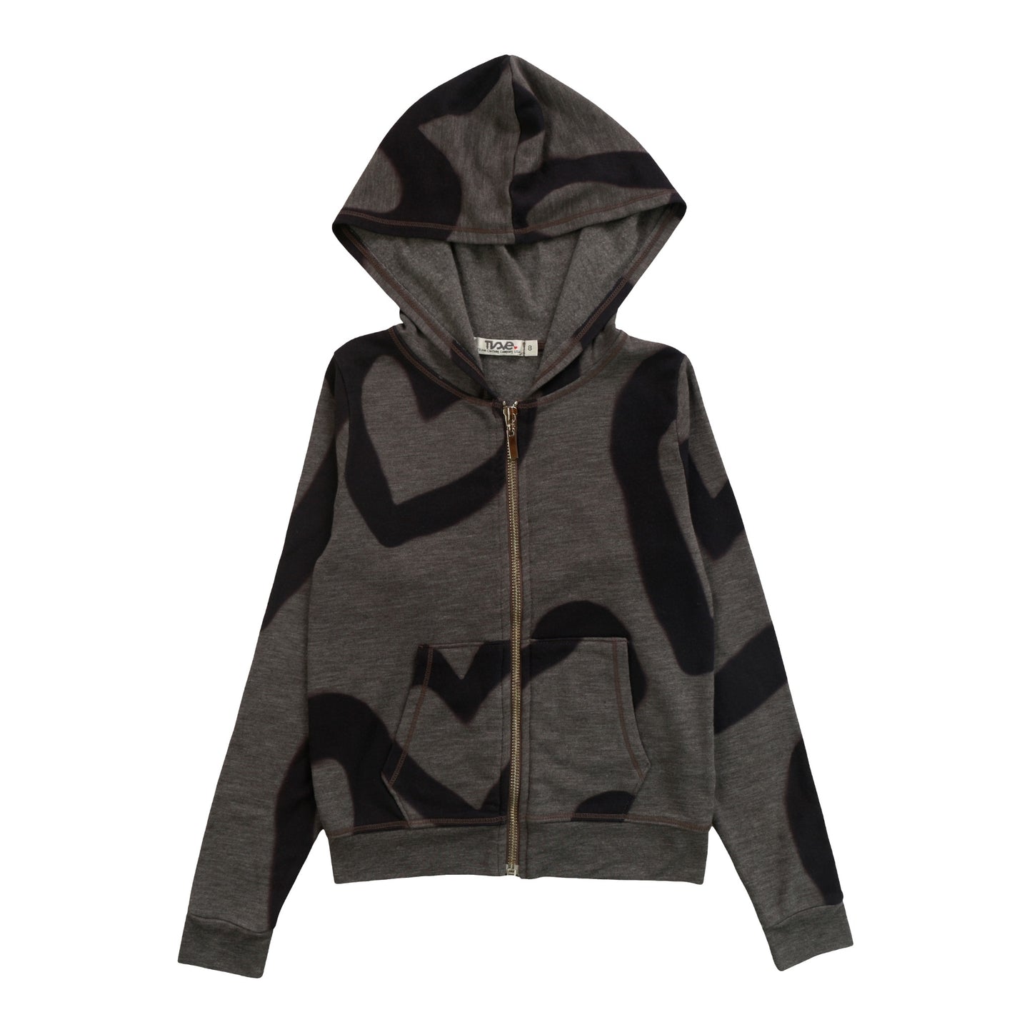 Heather Hooded Jacket (Large Heart Outlines Pattern)