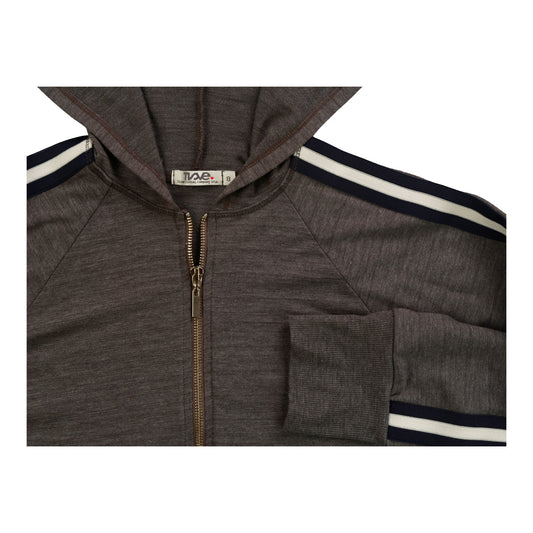 Heather Hooded Jacket with Sports Stripe