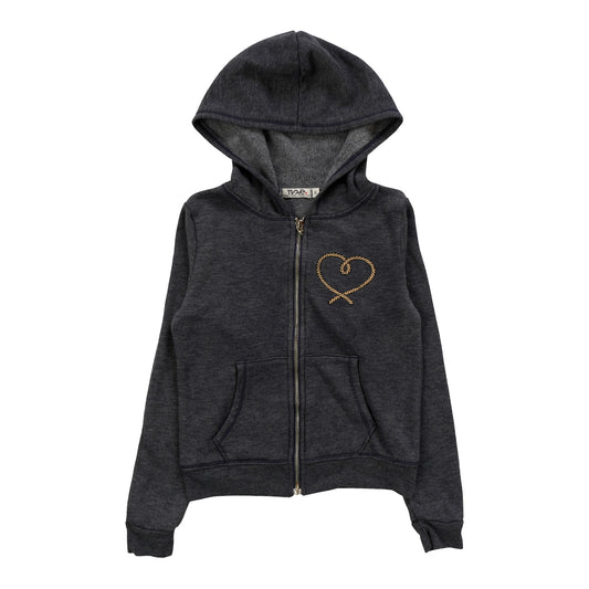 Hooded Jacket (Rope Heart Print)
