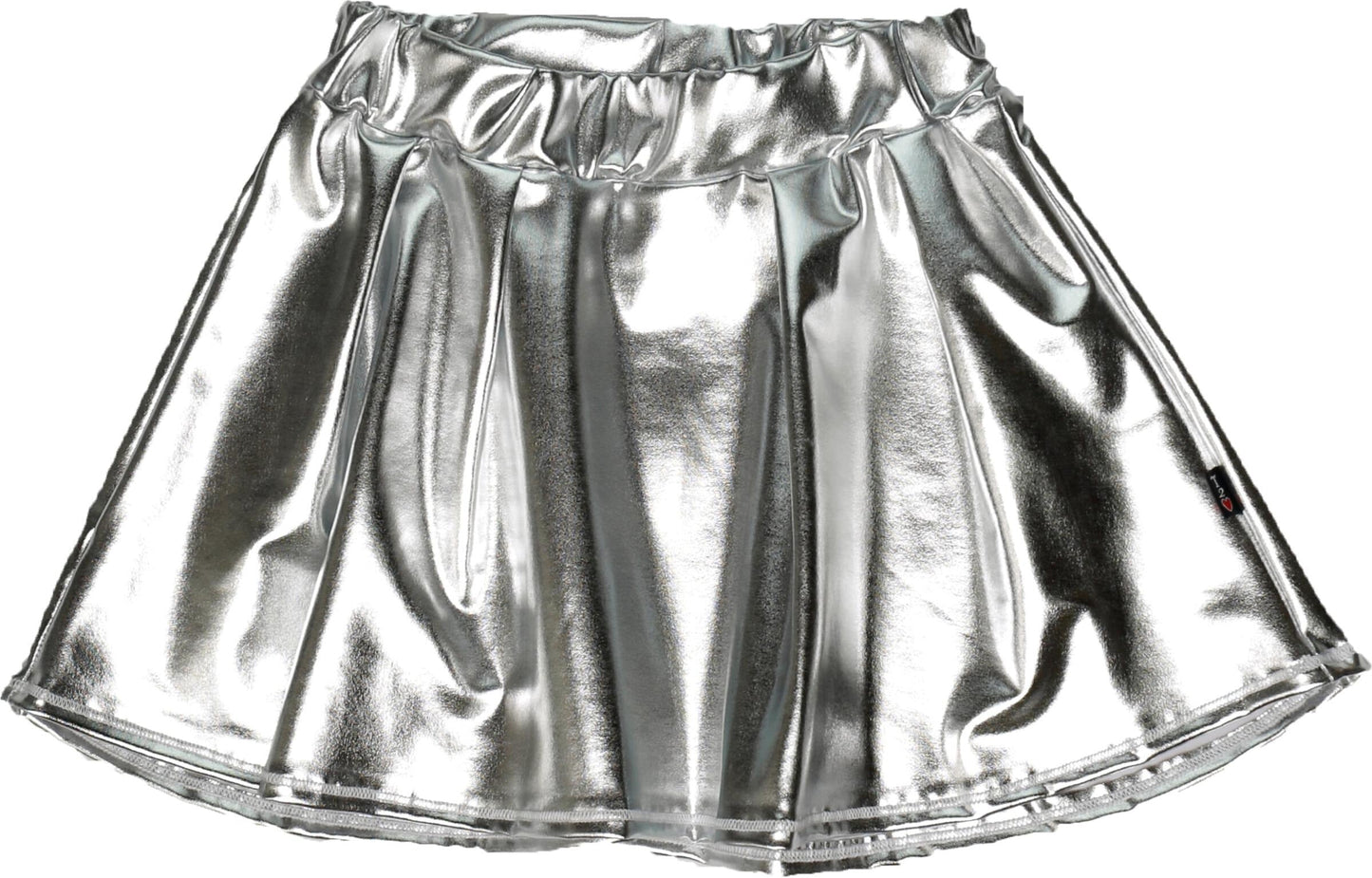 Metallic Pleated Skirt