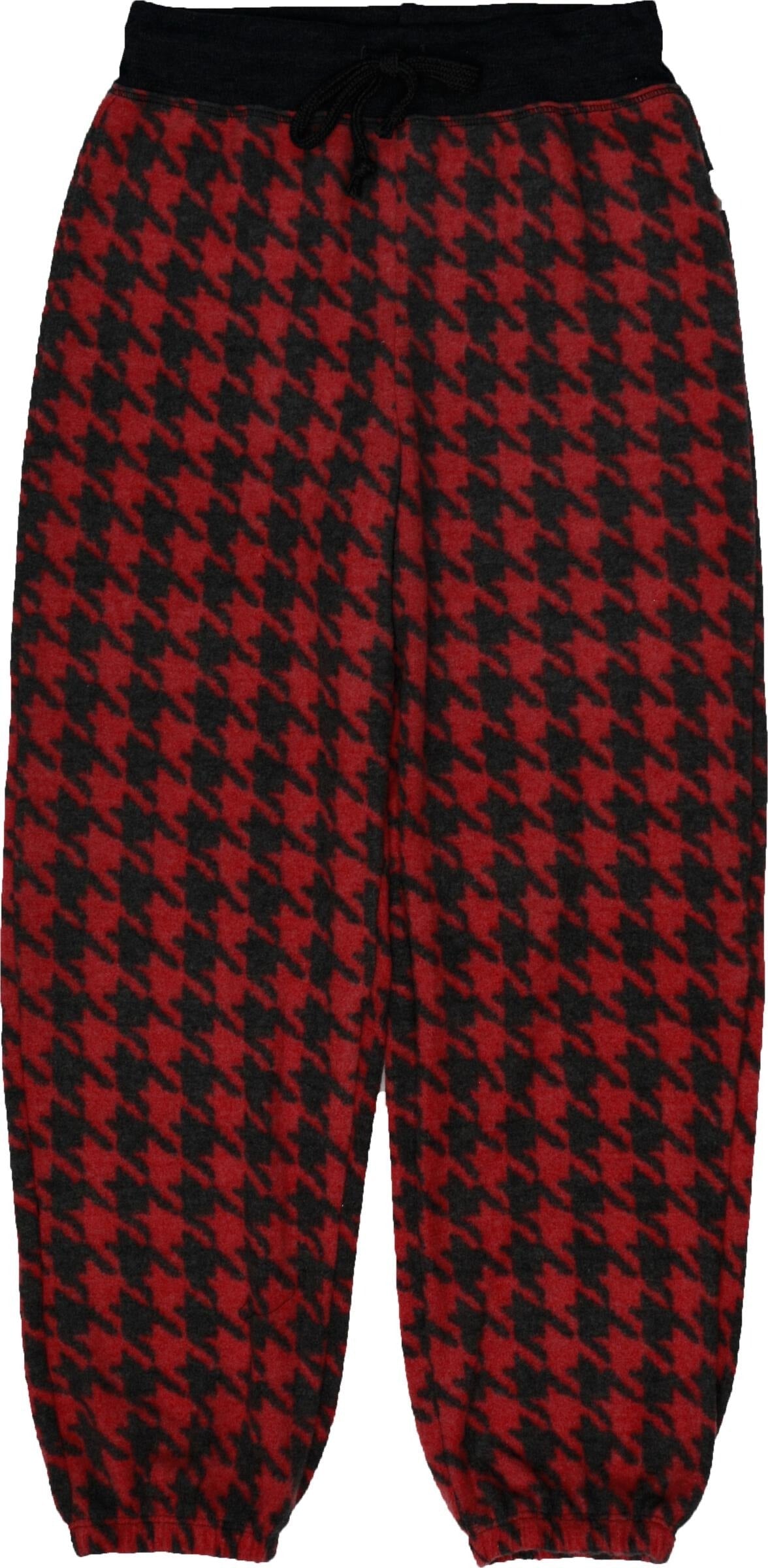 Wide-Legged Sweatpants (Houndstooth Pattern)
