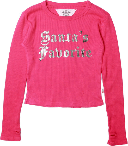 Signature Long-Sleeved Thermal Shirt with Thumbholes ("Santa's Favorite")