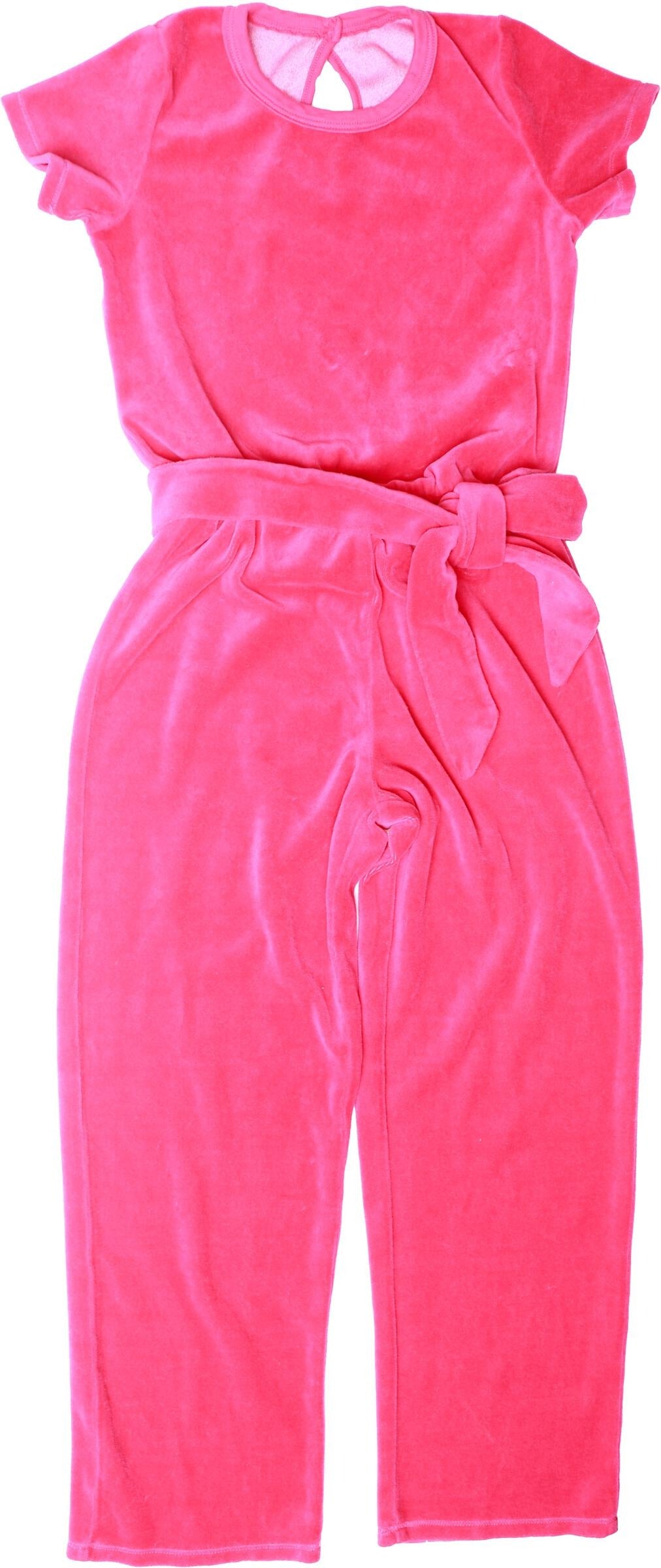 Tied-Belt Jumpsuit (Velour)