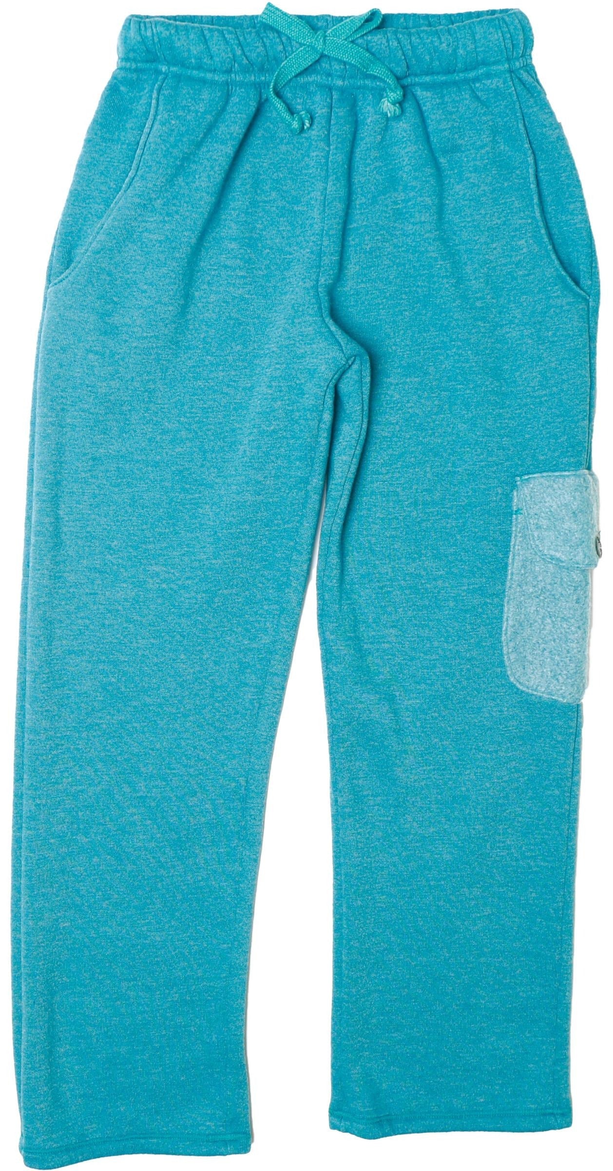 Heather Soft Cargo Pants with Reversed-Fabric Pocket