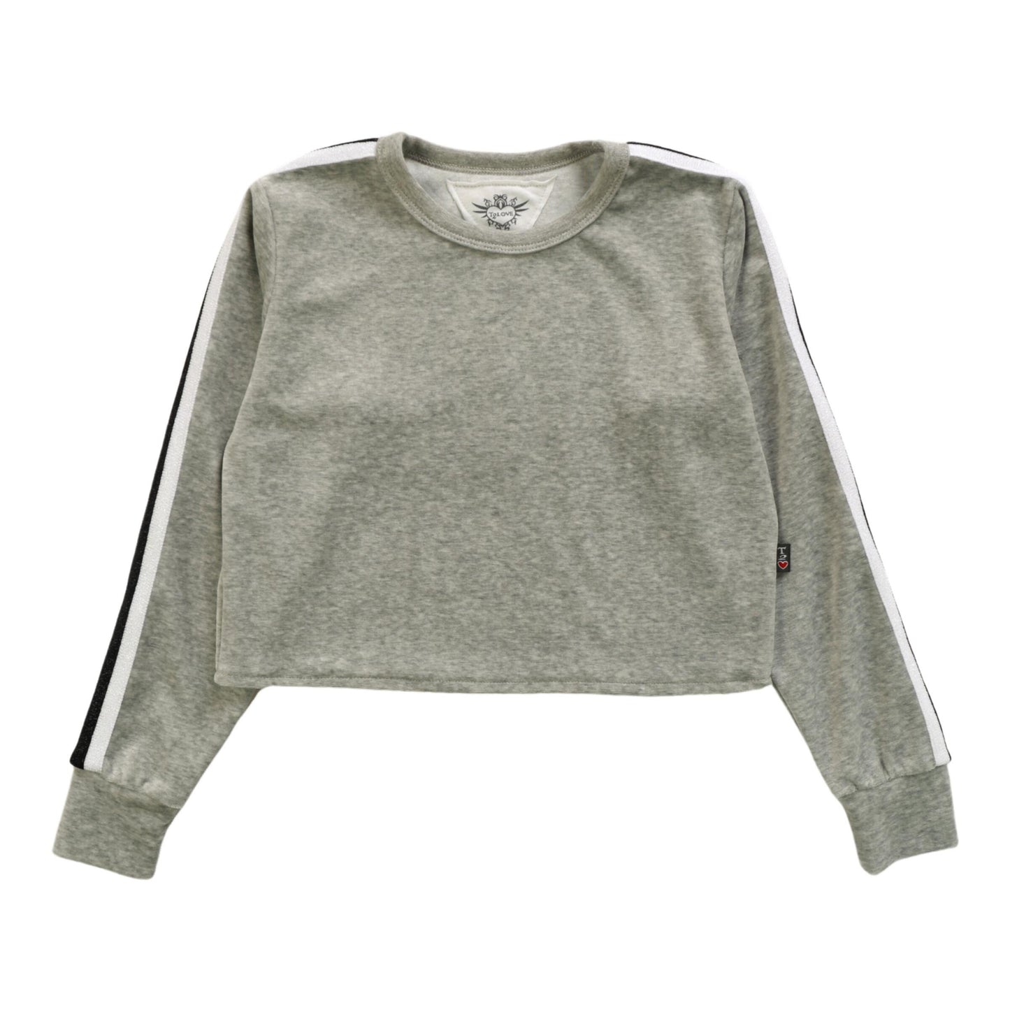 Long-Sleeved Crew with Sports Stripe