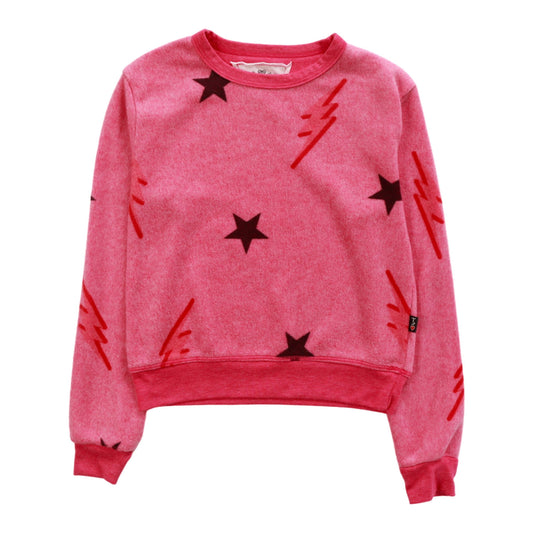 Classic Crewneck (Reversed-Fabric Stars and Bolts Pattern)