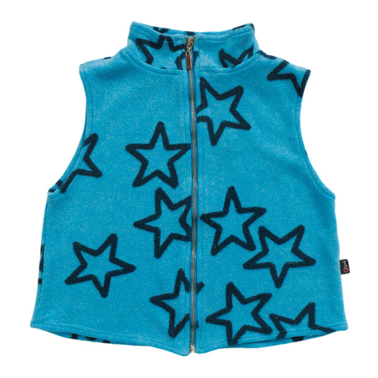 Vest (Reversed-Fabric Hollow Stars Pattern)