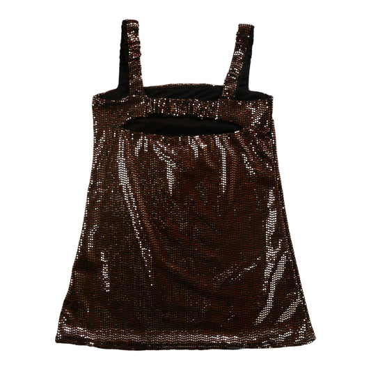 Slip Dress (Rose-Gold Sequins)