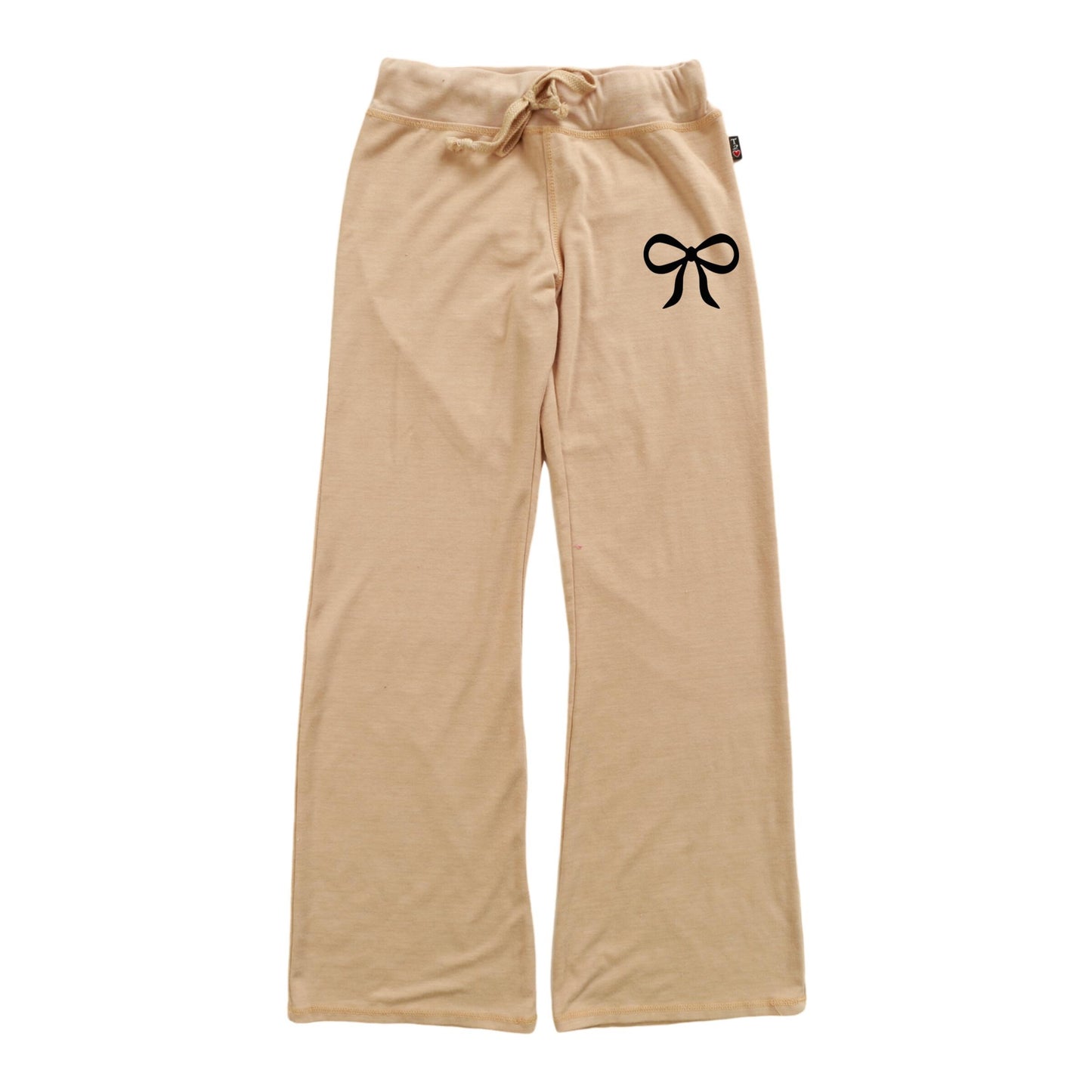 Heather Relaxed Bootcut Pants (Mini Bow Print)